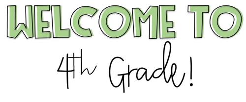 Welcome to 4th grade! 